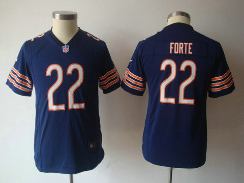 Nike Youth NFL Chicago Bears 22 Forte Blue Game Jerseys